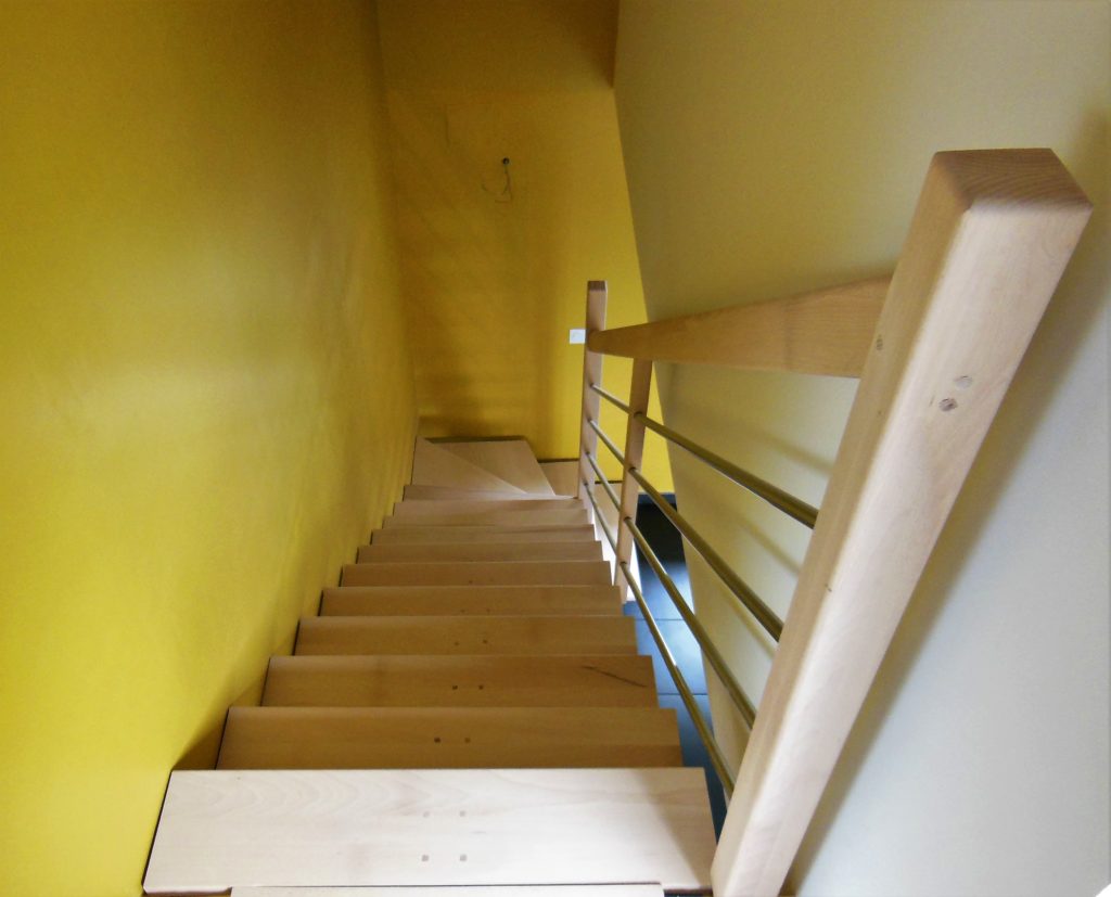 escalier limon central